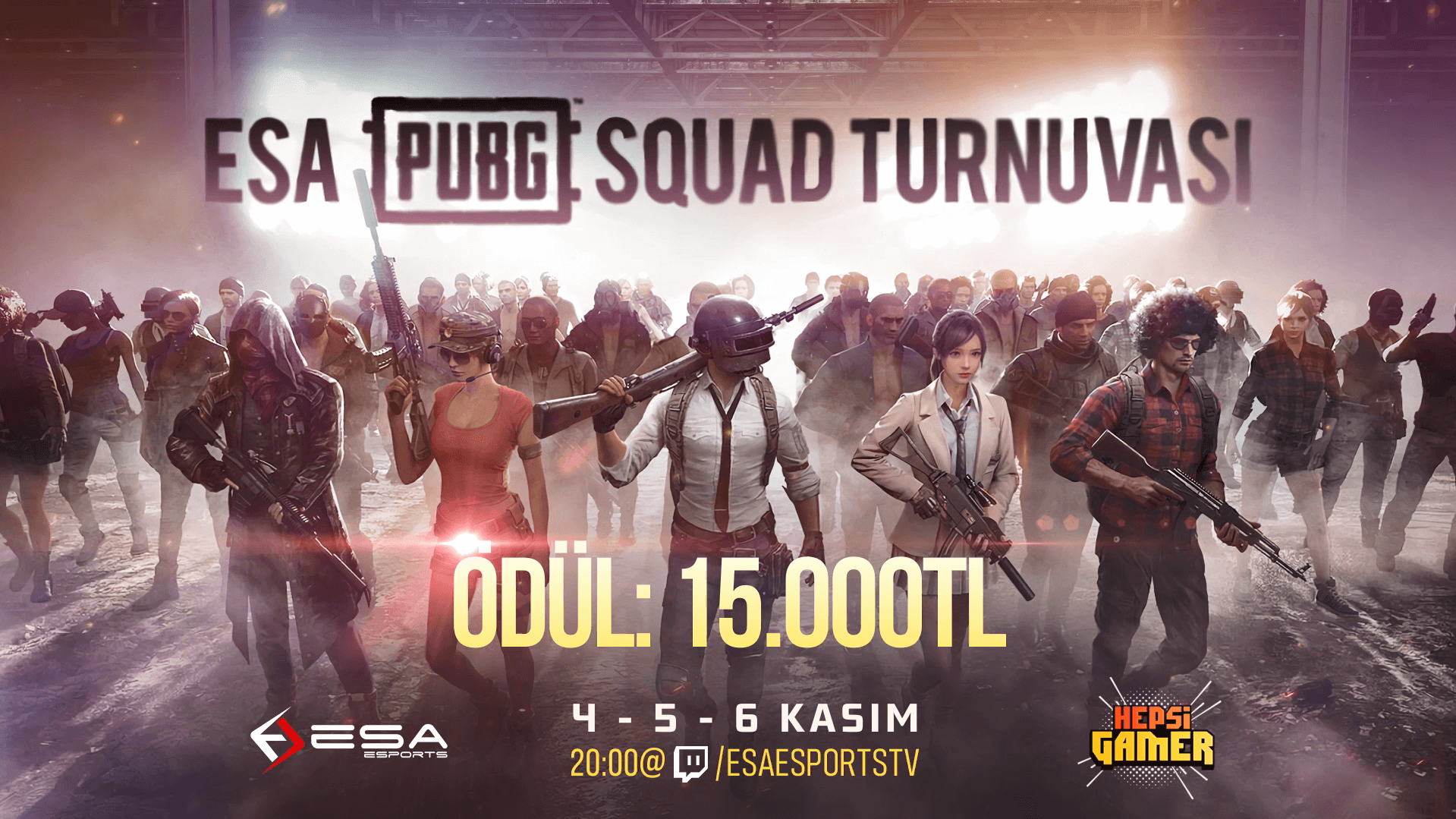 ESA Esports PUBG SQUAD Turnuvası Başlıyor