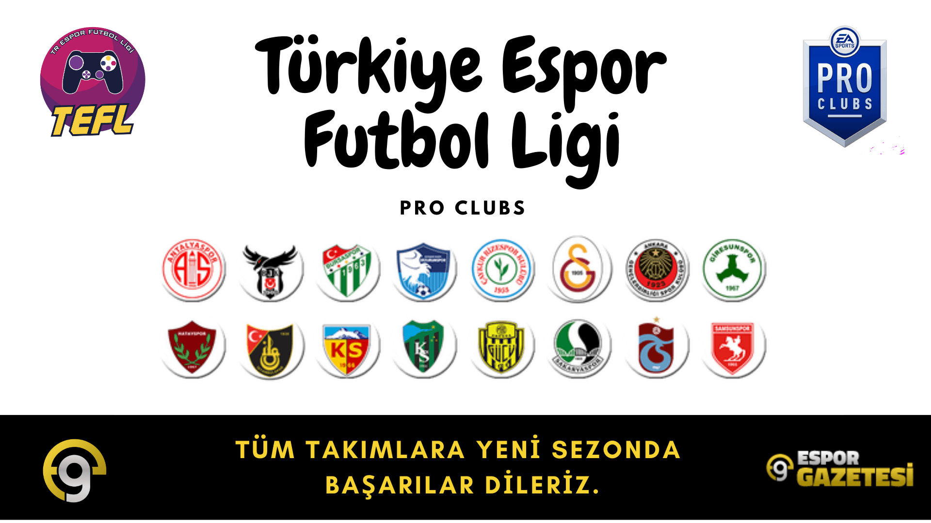 Türkiye Espor Futbol Ligi Başlıyor