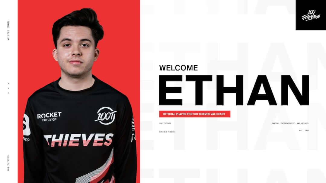 Ethan 100 Thieves Valorant Kadrosuna Dahil Oldu