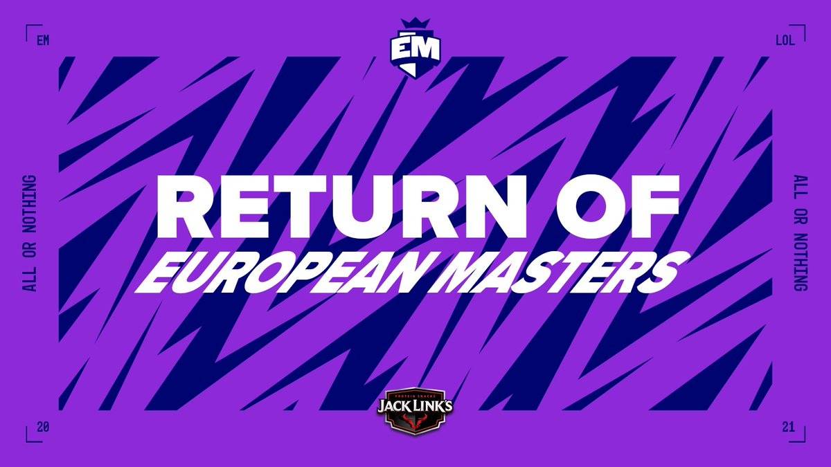 European Masters Summer 2021’de Mücadele Edecek Takımlar Belli Oldu!