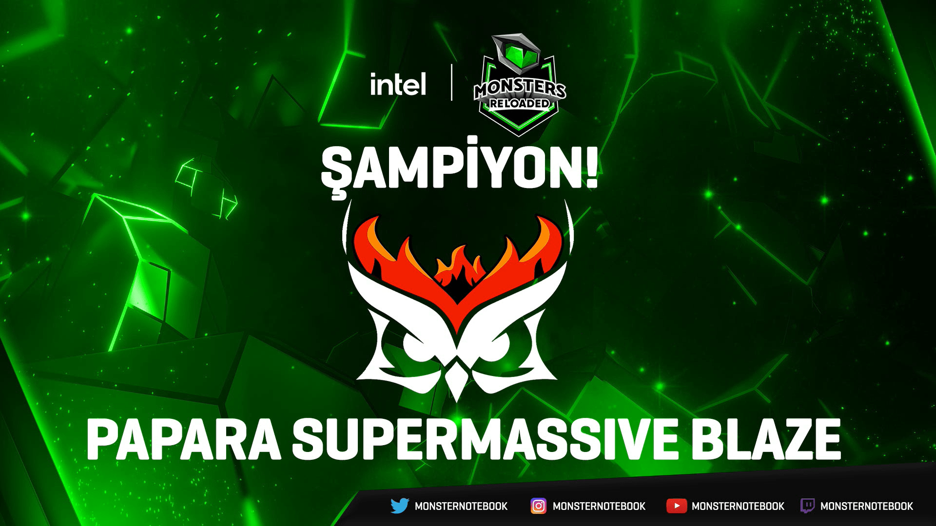 Intel Monsters Reloaded Rocket League Şampiyonu SuperMassive Blaze Oldu!