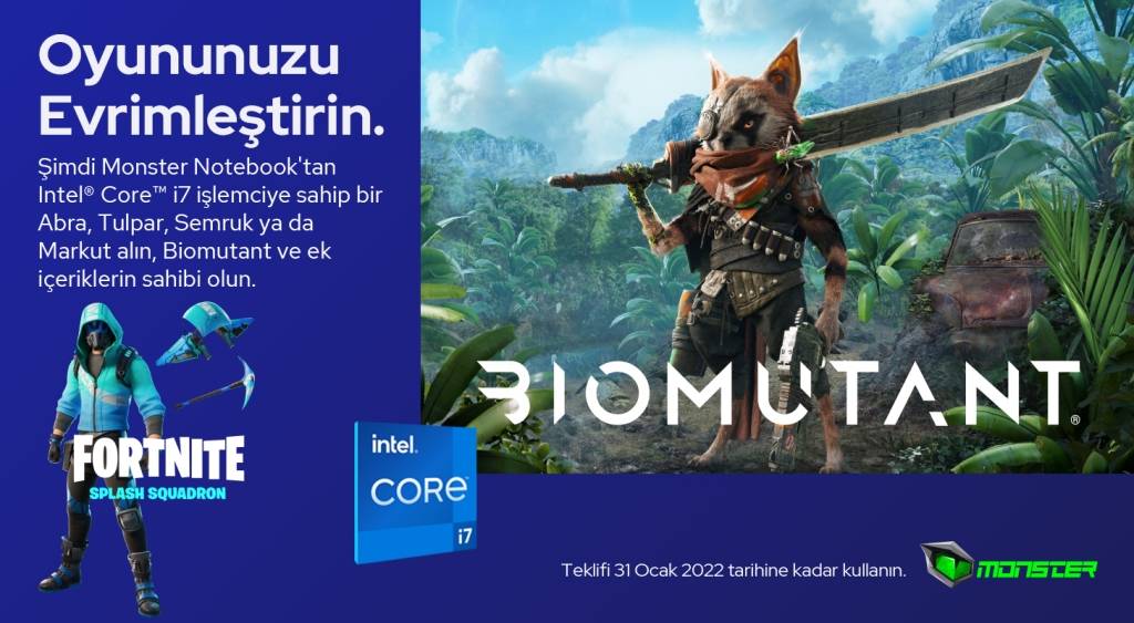 Monster Notebook’tan Oyun Severlere Biomutant Sürprizi