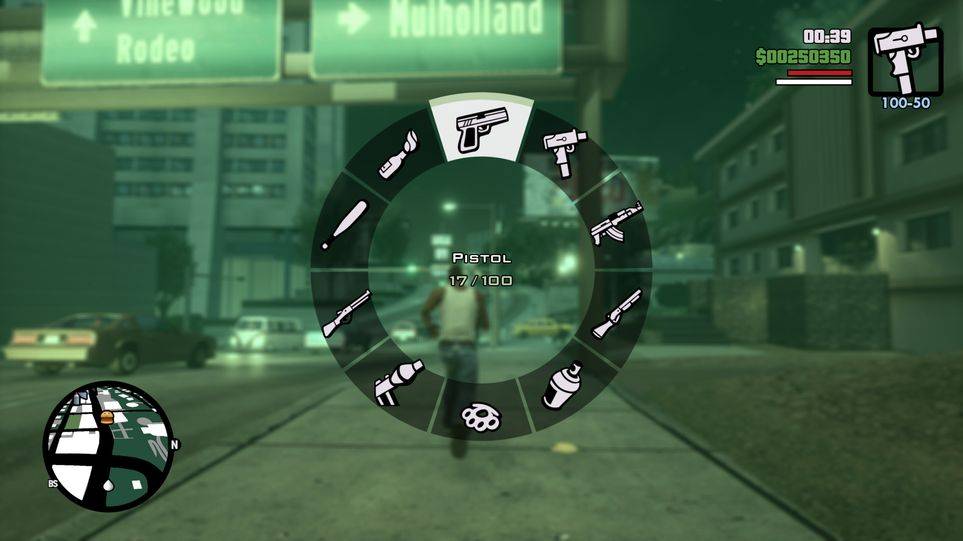 GTA The Trilogy San Andreas Definitive Edition Weapon Wheel