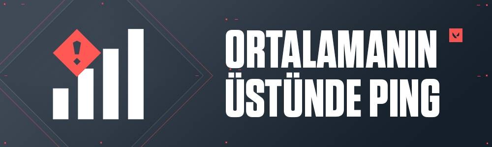 ortalamanin ustunde ping