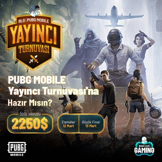 Bigo Live Gaming Türkiye, Yayıncılarına Özel PUBG Mobile Turnuvasını Duyurdu!