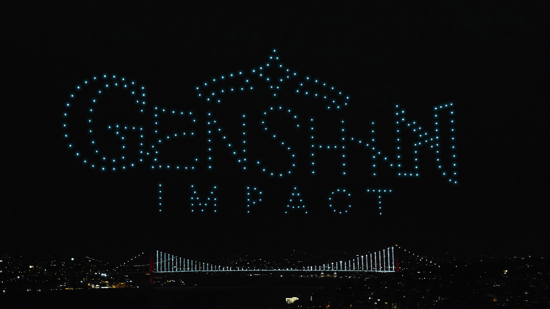 Genshin Impact Türkçe Dilinin Eklenişini Drone Işık Gösterisiyle Kutladı!